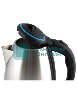 Чайник электрический Матрена MA-001 1.8 л, сталь,цвет крышки голубой (005456)