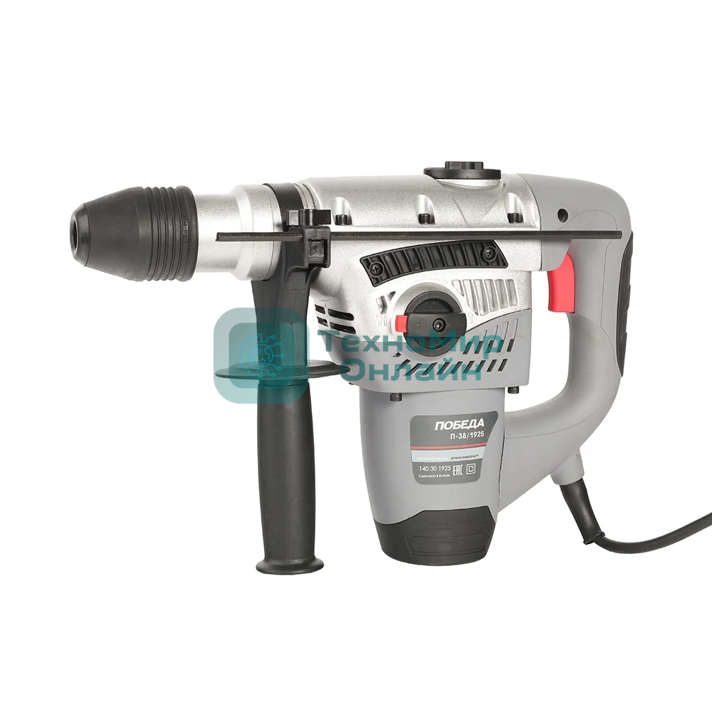 Перфоратор ПОБЕДА П-38/1925 SDS max, 1925Вт, 9Дж, 0-500 об-мин, 3500 уд/мин, бетон 40мм.