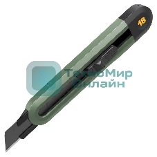 Технический нож Home Series Green Deli HT4018L ширина лезвия 18мм, эксклюзивный дизайн, корпус из высококачественного софттач пластика