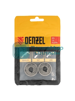 Подающий ролик Denzel U профиль под алюминиевую проволоку 1,0-1,2 мм, 2 шт