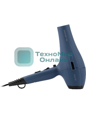 Фен Polaris PHD 2600ACi Salon Hair синий, 2600 Вт, ионизация