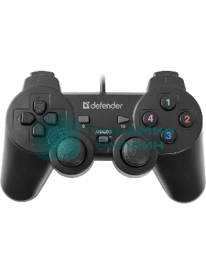 Геймпад Defender Omega USB, Проводной геймпад, 12 кнопок, 2 стика
