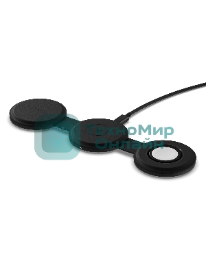 Переносное зарядное устройство Satechi Qi2 OntheGo 3-in-1 Wireless Charger, черный