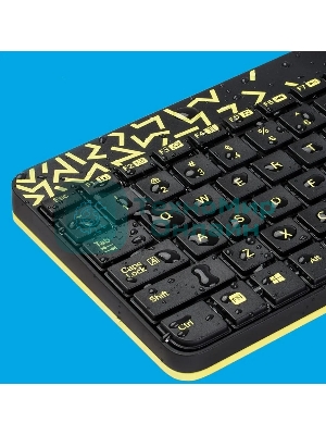 Комплект клавиатура + мышь Logitech Wireless Desktop MK240 Nano черный Retail Combo