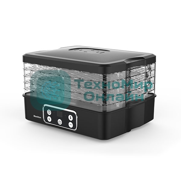 Сушилка для овощей и фруктов Blackton Bt FD1112 Black, Мощность 240 Вт, Регулировка температуры 35-70 °С, Таймер 1-72 часа