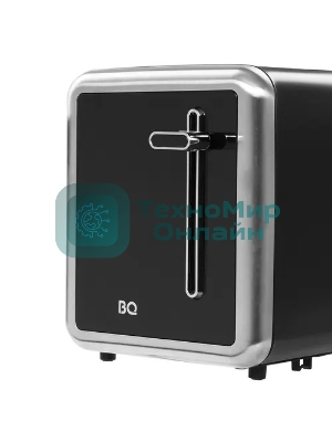Тостер BQ T4002, 850 Вт, 7 степеней поджаривания, стальной/черный