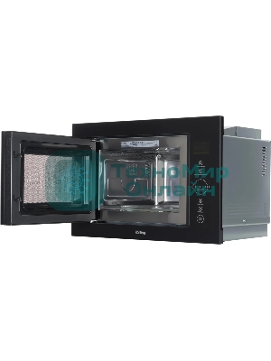 Встраиваемая микроволновая печь Korting KMI 825 TGN черный, 25 л, 900 Вт, переключатели - сенсор