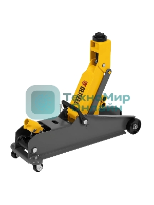 Домкрат гидравлический подкатной с фиксатором Denzel 3 т, 190-532 мм, SUV