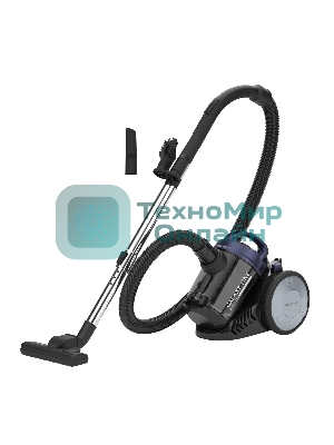 Пылесос Galaxy GL 6226 черный/синий, 320/2400 Вт, уборка сухая, пылесборник контейнер 2 л