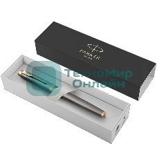 Ручка роллер Parker IM Premium Grey Core GT (2213778), F, черные чернила, подарочная коробка