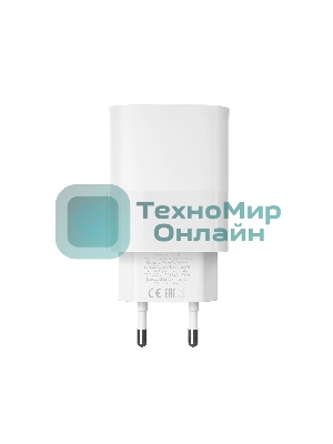 Сетевое зарядное устройство MORE CHOICE NC81i СЗУ 1USB+1Type-C 3.0A PD 20W+ QC3.0, белый