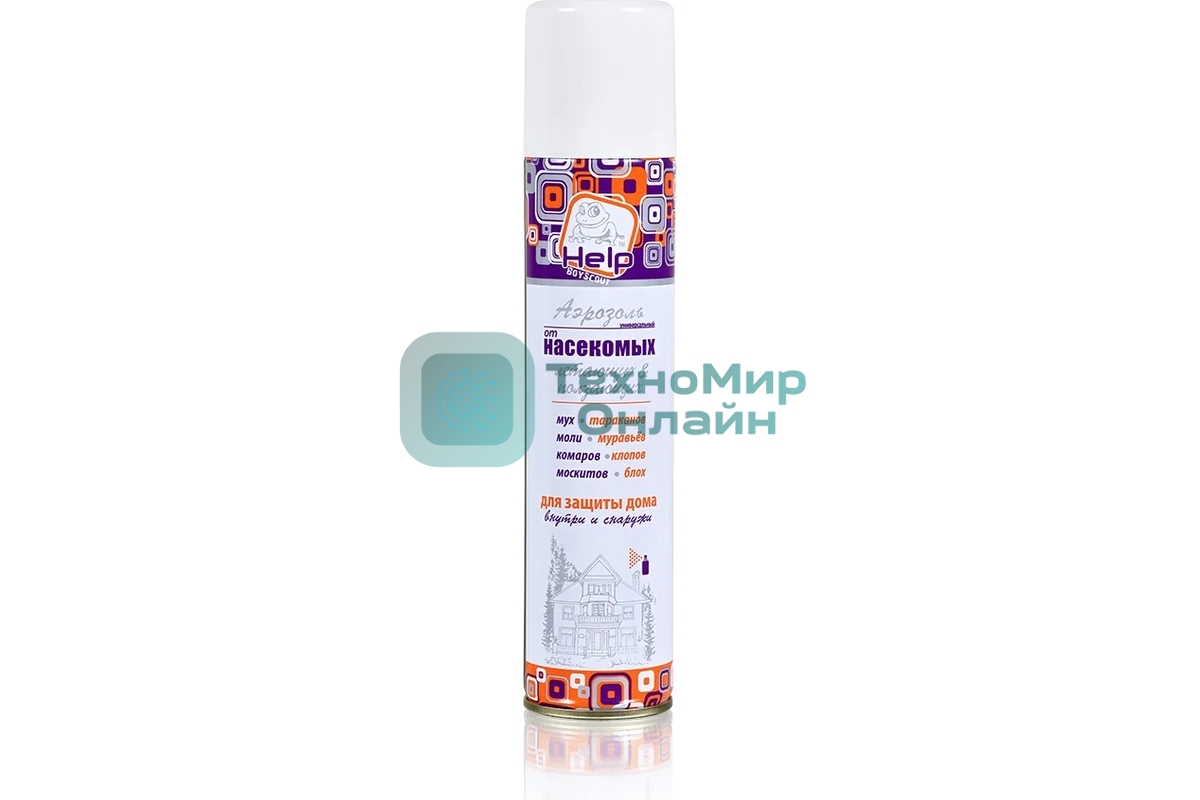 Аэрозоль HELP универсальный от насекомых, 180 мл 80222