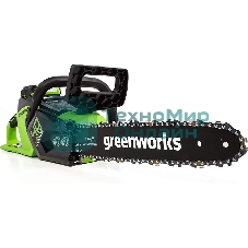 Цепная пила аккумуляторная (2005707UA) GreenWorks GD40CS15, 40V, 35 см, бесщеточная, 1,5 КВТ, с АКБ 2АЧ и ЗУ