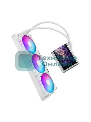 Жидкостная система охлаждения ASUS ROG RYUO IV 360 ARGB WHT белый, алюминий/медь, 2000 об/мин, 30.7 дБ, 4 pin