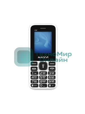 Мобильный телефон Maxvi C27 белый