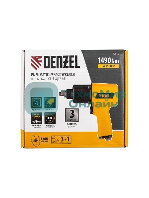 Ударный пневмогайковерт Denzel IW1500SP, 1/2