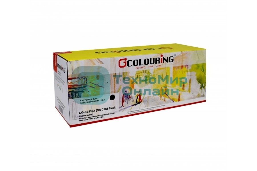 Картридж лазерный Colouring CG-CE410X черный (4000 стр.) для принтеров HP Color LaserJet Pro M351/Pro 400 color MFP M475dn/M475dw/Pro 400 color M451dn/M451dw/M451nw