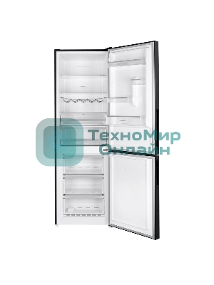 Холодильник Maunfeld MFF185NFB Inverter черный двухкамерный инвертор 240/100л морозилка снизу, No Frost