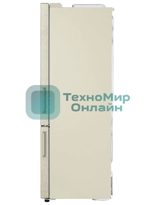 Холодильник LG GC-B569PECM бежевый глянц. двухкамерный инвертер 329/122л морозилка снизу, No Frost