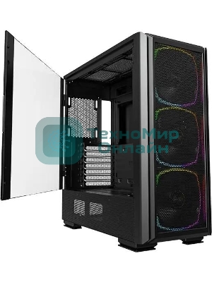 Компьютерный корпус Montech SKY TWO GX черный без БП ATX 3x140мм 2xUSB3.0 1xUSB3.1 audio bott PSU