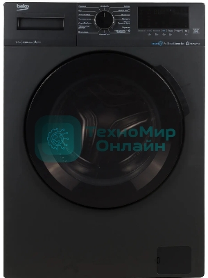 Стиральная машина Beko WSPE7H616A темно-серый, загрузка фронтальная 7,5 кг, 1200 об/мин., класс: А