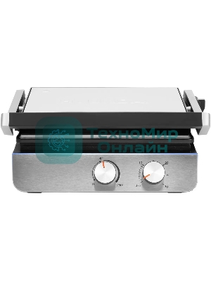 Гриль электрический Hyundai HYG-4046 2200Вт черный/серебристый