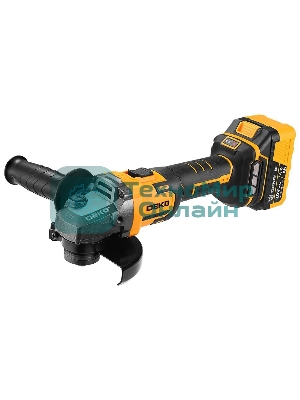 Угловая шлифовальная машина бесщеточная DEKO DKAG-125, 20В, 1*4.0А·ч