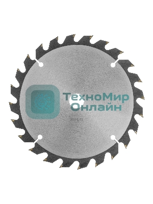 Пильный диск по дереву с гвоздями Denzel ф185 х 20 мм, 24 зубов 733937