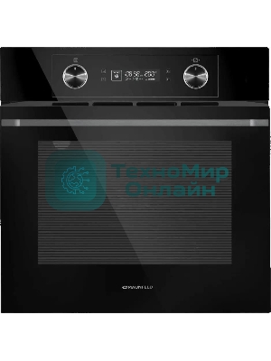 Шкаф духовой электрический Maunfeld AEOH60102B, 60л, дверца с 3 стеклами, черный