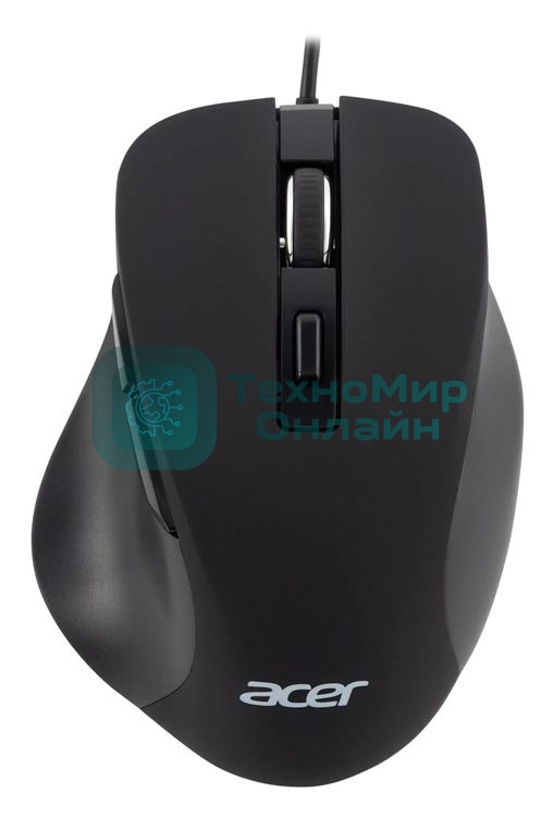 Мышь проводная Acer OMW120 черный, 2000 dpi, USB, кнопки - 6