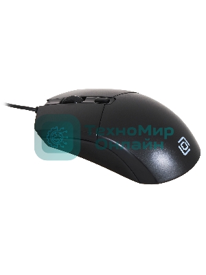 Мышь проводная Oklick 207M черный, 2400 dpi, USB, кнопки - 4