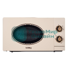 Микроволновая печь Korting KMO 815 RB бежевый, 20 л, 700 Вт, переключатели — поворотный механизм