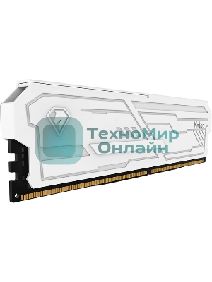 Оперативная память Netac Shadow III, DDR4, 8GB (1x8GB), 3200 MHz, CL16, с радиатором, белый