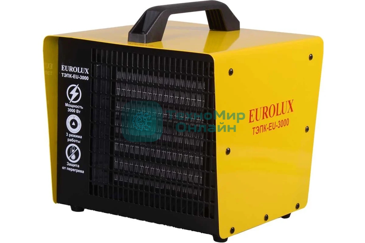 Тепловая электрическая пушка ТЭПК-EU-3000 (керам.нагревательный элемент
