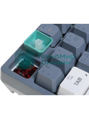 Клавиатура проводная A4Tech Bloody S87 Energy USB серый/зеленый