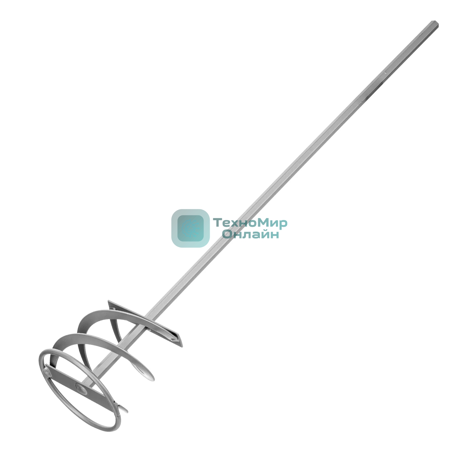 Миксер Сибртех для красок и штукатурных смесей, 100х10х600 мм, шестигранный хвостовик