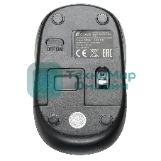 Мышь беспроводная Oklick 665MW черный/синий, 1000 dpi, радиоканал, USB, кнопки - 3