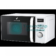 Микроволновая печь FAVOUR FV RTD 700 20W белый, 20 л, 700 Вт, переключатели - кнопки, поворотные переключатели