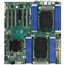 Серверная материнская плата AIC Vega MB, 2xLGA4677, Intel C741, 16xDDR5, 2xSATA, 2xM.2, 5xPCIe 5.0 x16, 1xVGA, 2x1Gb LAN, IPMI, 2xUSB-A 5Gbps, EATX