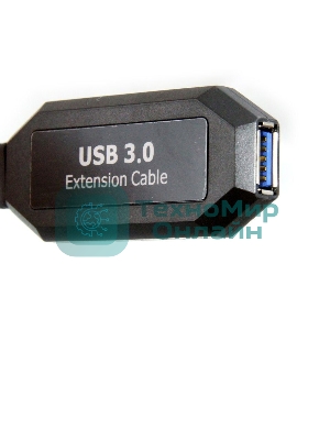 Кабель-адаптер USB3.0-repeater, удлинительный активный Am-->Af 10м VCOM