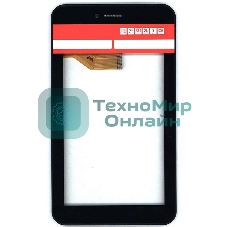 Сенсорное стекло (тачскрин) для Irbis TX37, черное с рамкой