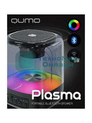Акустическая система QUMO Plasma ВТ 0082 5 ВТ объемное звучание RGb подсветка
