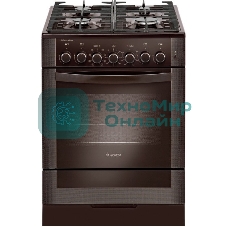 Плита комбинированная Gefest 6502-03 0030 коричневый, конфорок 4 газовых, духовка 55 л, 60 см x 85 см x 60 см