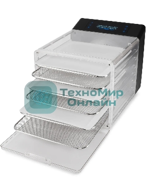 Сушка для фруктов и овощей Hyundai HYFD-8800 12под. 600 Вт, черный