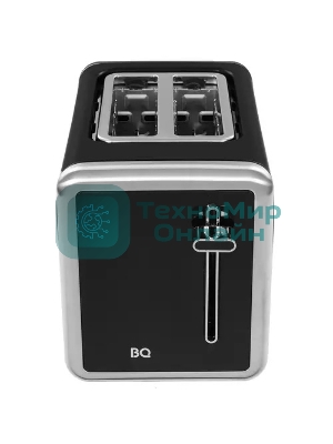 Тостер BQ T4002, 850 Вт, 7 степеней поджаривания, стальной/черный