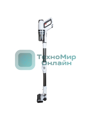 Пылесос вертикальный SUPRA VCS-5083 белый, питание от аккумулятора, 350 Вт, уборка сухая, пылесборник 0.6 л, работа от АКБ max 30 мин.