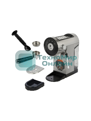 Кофеварка рожковая LEONORD LE-1749 (108134) черный/стальной, исп. кофе - молотый, 0,8 л, 1360 Вт, 20 бар