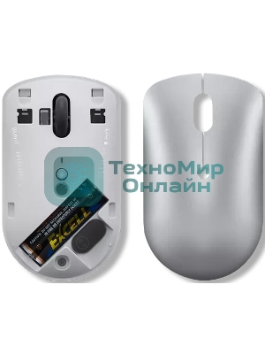 Мышь беспроводная Lenovo 540 светло-серый, 2400 dpi, радиоканал, USB-C, кнопки - 4