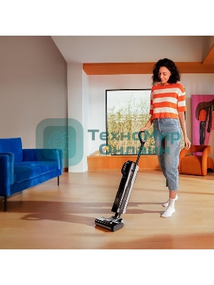 Пылесос вертикальный Dreame Wet and Dry Vacuum G10 Combo черный, питание от аккумулятора, 200 Вт, уборка сухая/влажная, пылесборник 0.9 л
