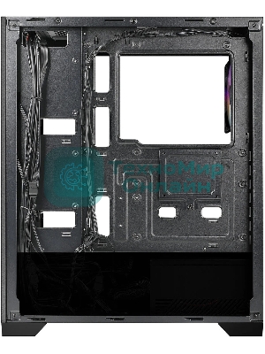 Корпус AZZA Aerohex Black, Midi-Tower, чёрный, 4 x 120 мм